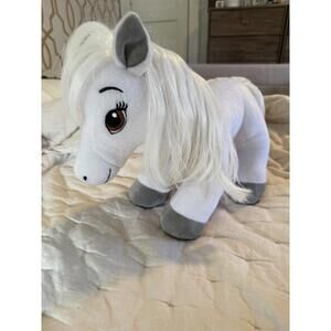 Build a Bear Horses and Hearts Club White Arabian Horse Plush Stuffed Toy BABW